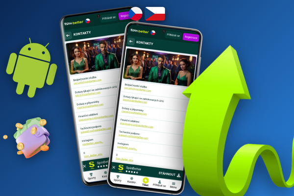 Živý chat Spinbetter přímo v mobilní aplikaci — pomoc máš vždy po ruce