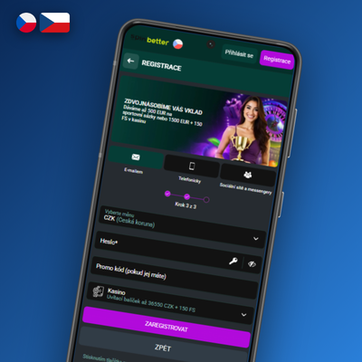 SpinBetter Casino registrace přes sociální sítě – ikony propojené s profilem hráče