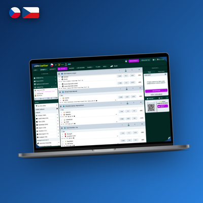 Spinbetter pro PC zobrazuje živé sportovní kurzy a sázky bez výpadků připojení