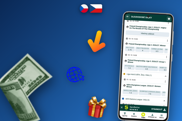 Hráč vybírá metodu výběru v mobilní pokladně Spinbetter – stejná cesta jako vklad